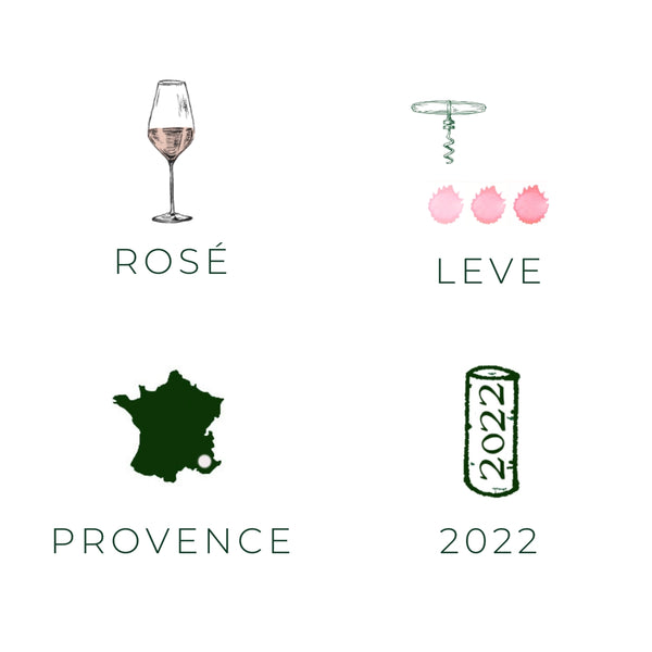 Vinho rosé - Corail, 2022 - de la Croix vinhos