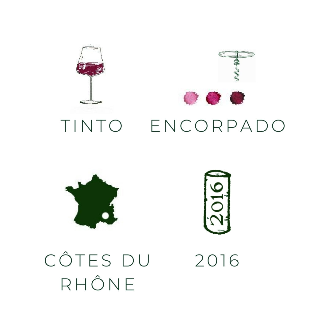 Côteaux de Bassenon, 2016 - Vinho tinto - Características de vinho da França da região Rhône
