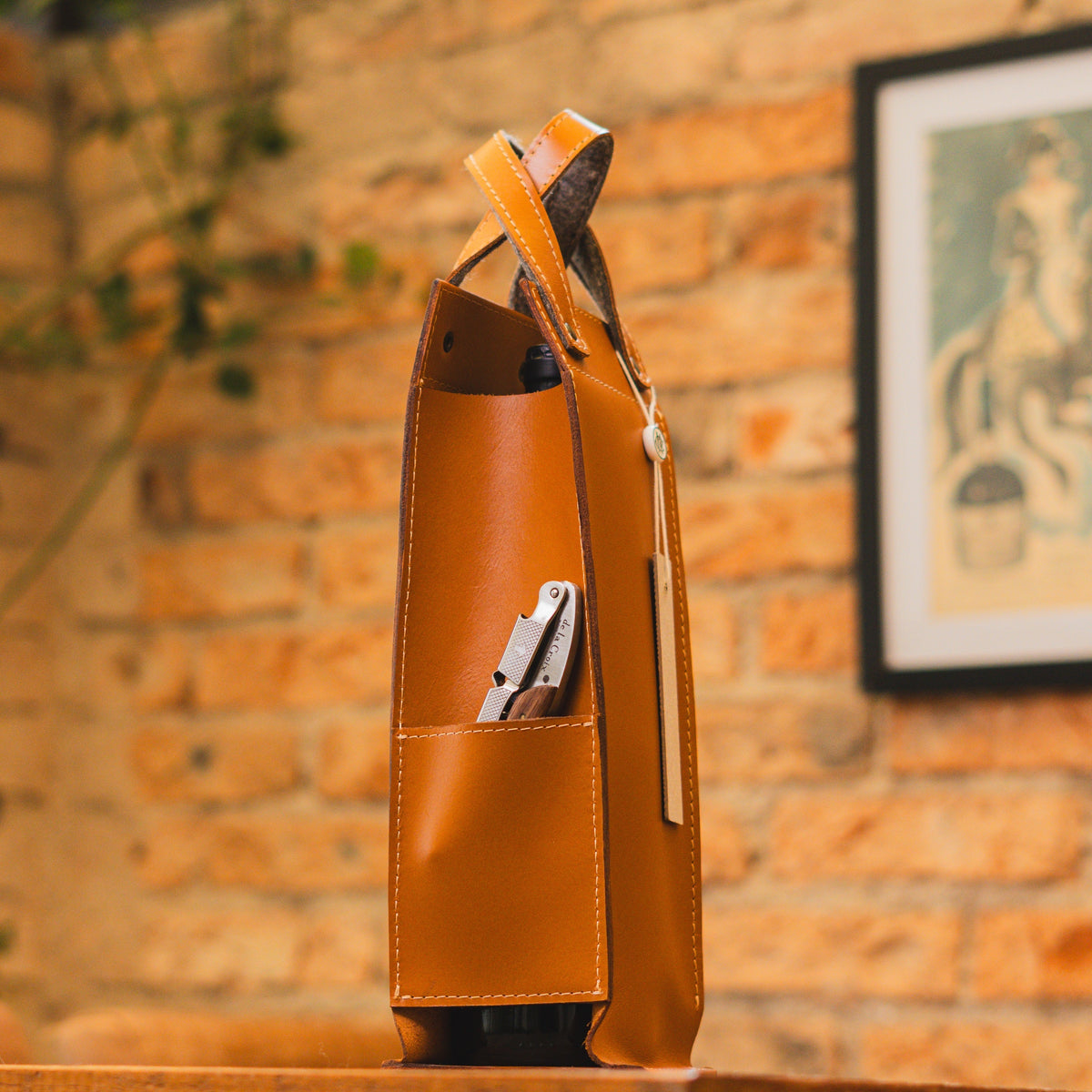 Bolsa de Couro para Vinhos - de la Croix - 1 garrafa