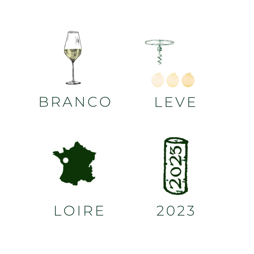 Corbeau Blanc - Gros Plants, 2018 - Vinho branco - Vinho da França da região Loire