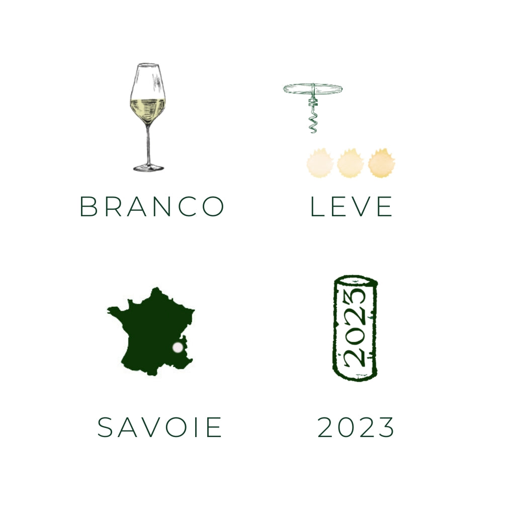 Vinho branco Cruet - Domaine de L'Idylle região Savoie garrafa