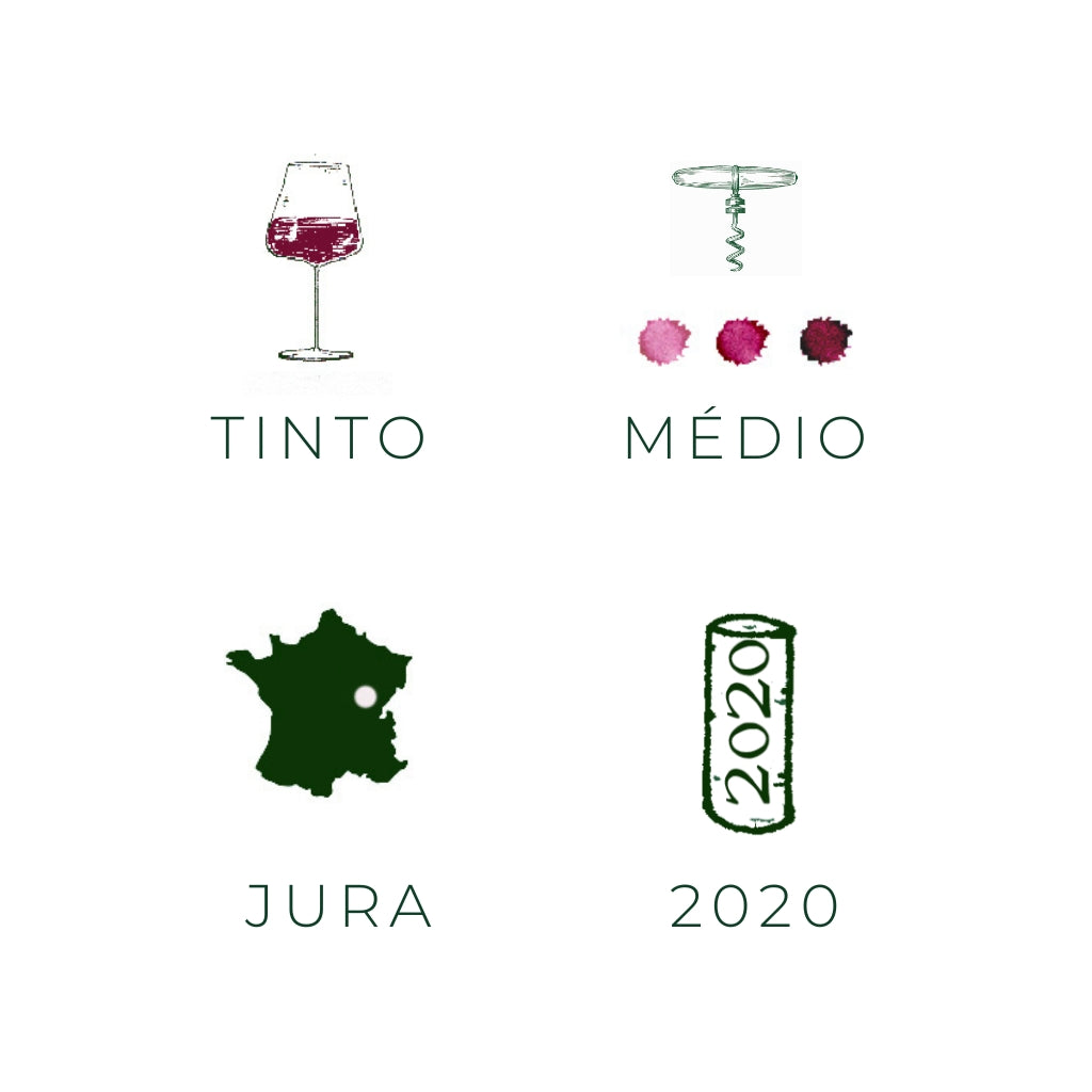 DD, 2018 - Vinho tinto - Vinho da França da região Jura Magnum