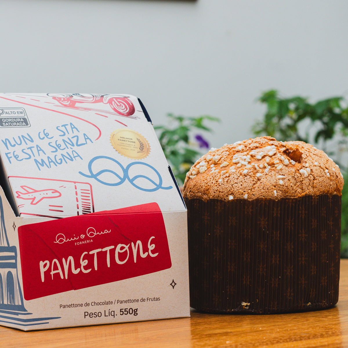 Panettone Qui o Qua - frutas italianas