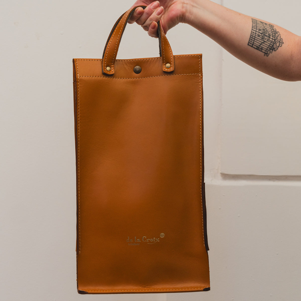 Bolsa de Couro para Vinhos - de la Croix - 2 garrafas
