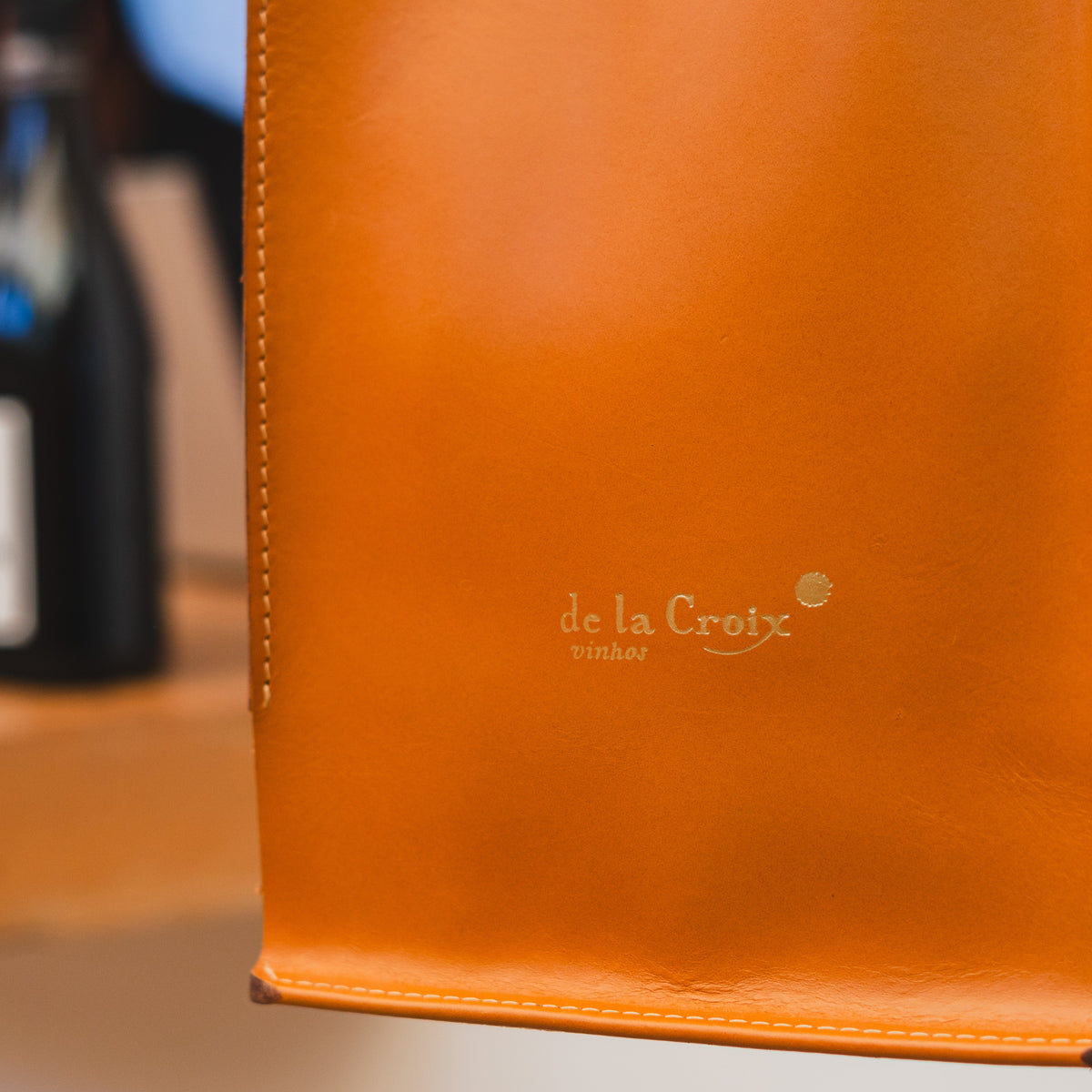 Bolsa de Couro para Vinhos - de la Croix - 2 garrafas