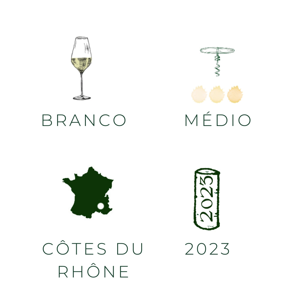 Les P'tits Gars Blanc, 2018 - Vinho branco - Vinho da França da região Rhône