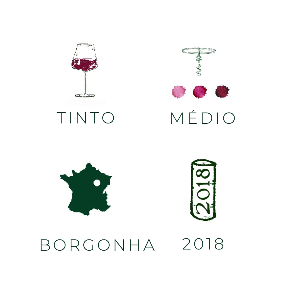 Saint Romain Rouge, 2018 (Rótulo Manchado)