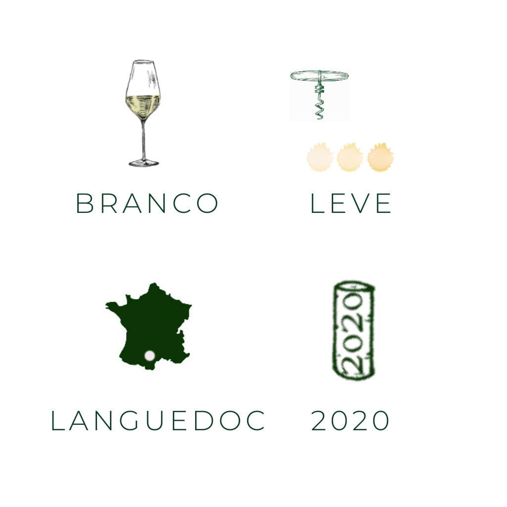Agathe, 2019 - Domaine Rimbert vinho branco  Languedoc