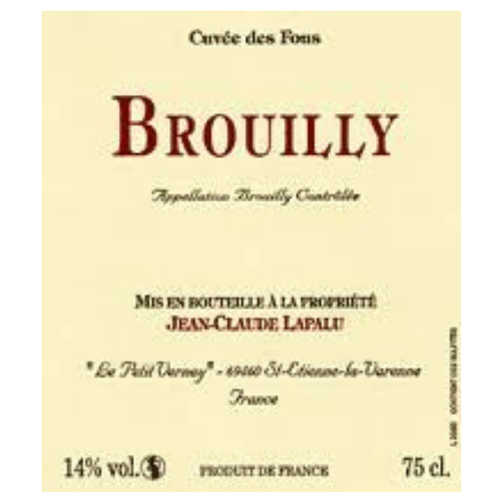 Brouilly - Cuvée des Fous, 2018 - Vinho tinto - Vinho da França da região Beaujolais