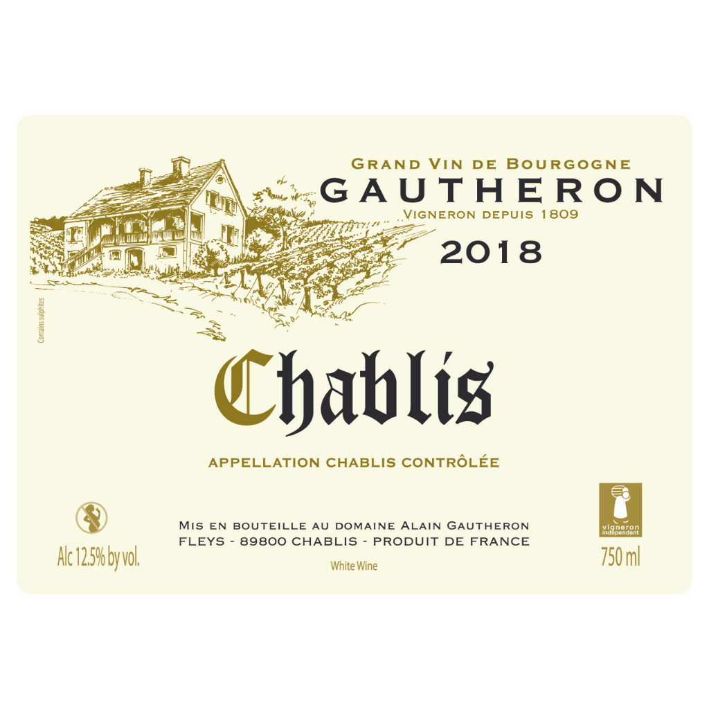 Chablis, 2019 - Vinho branco - Vinho da França da região Bourgogne