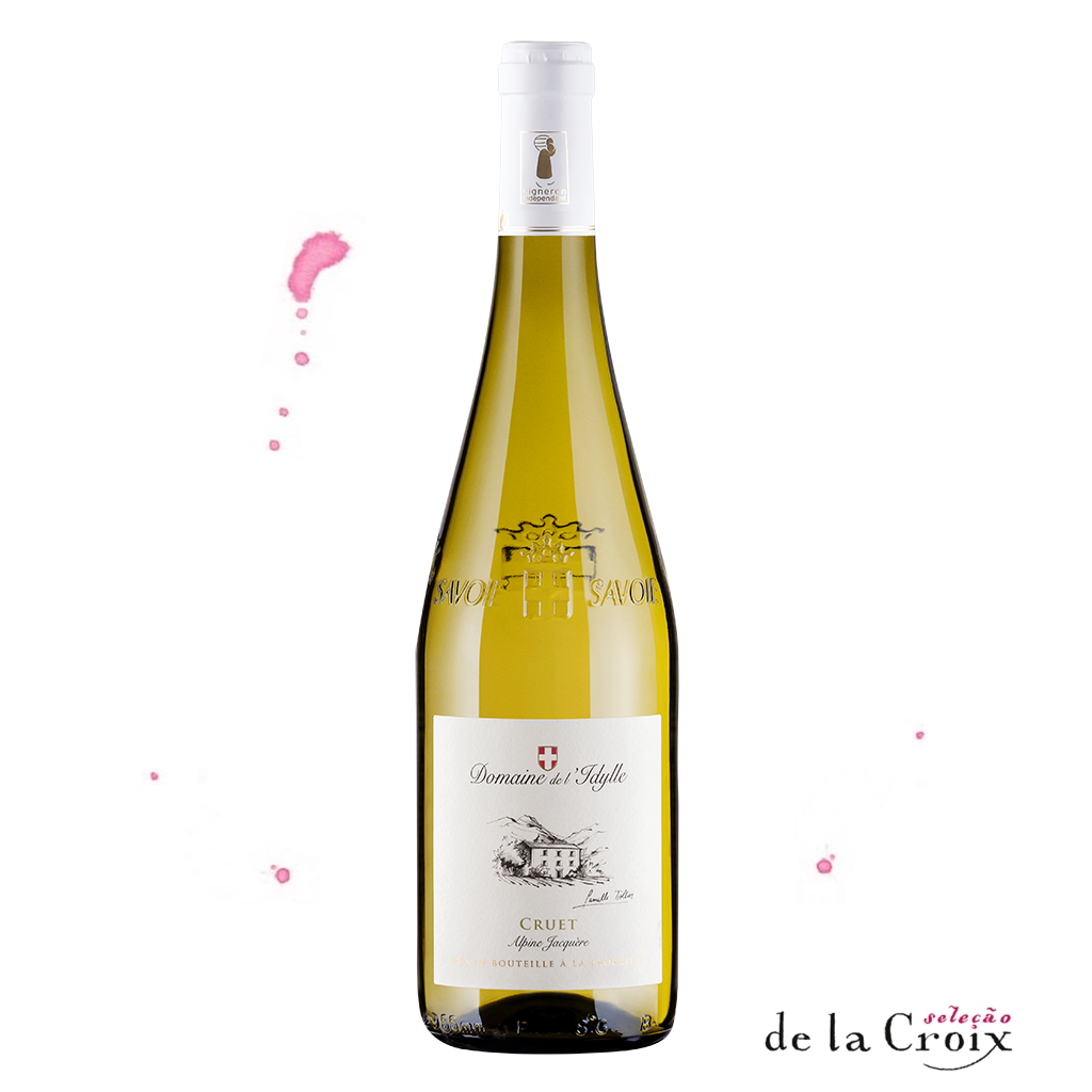 Vinho branco Cruet - Domaine de L&#39;Idylle região Savoie garrafa