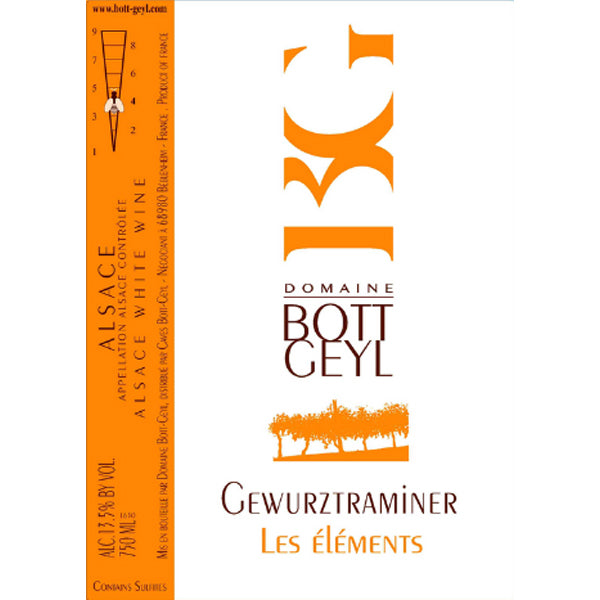 Gewurztraminer Les Éléments, 2015 - Vinho branco doce - Vinho da França da região Alsace