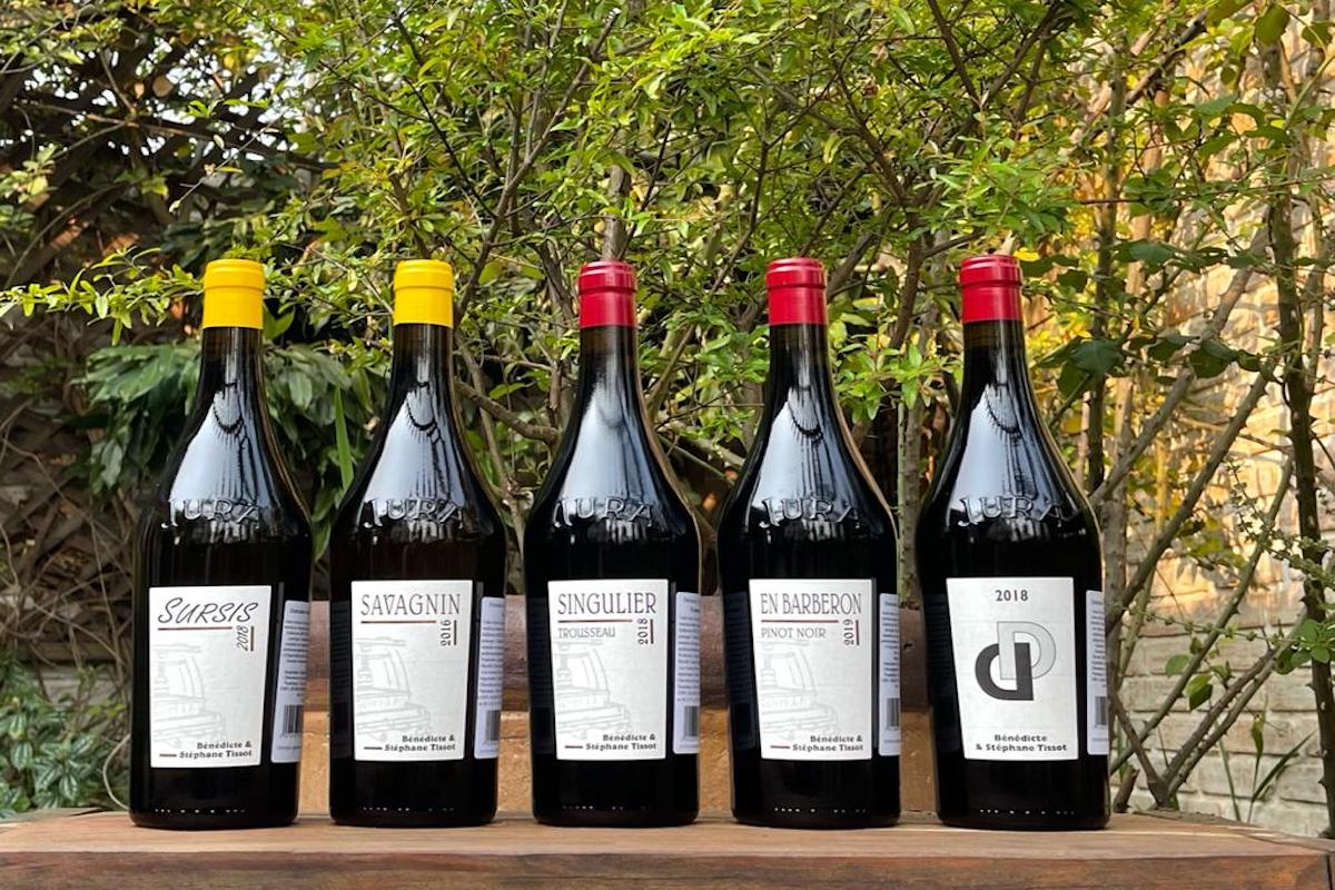 Garrafas degustação aula Jura