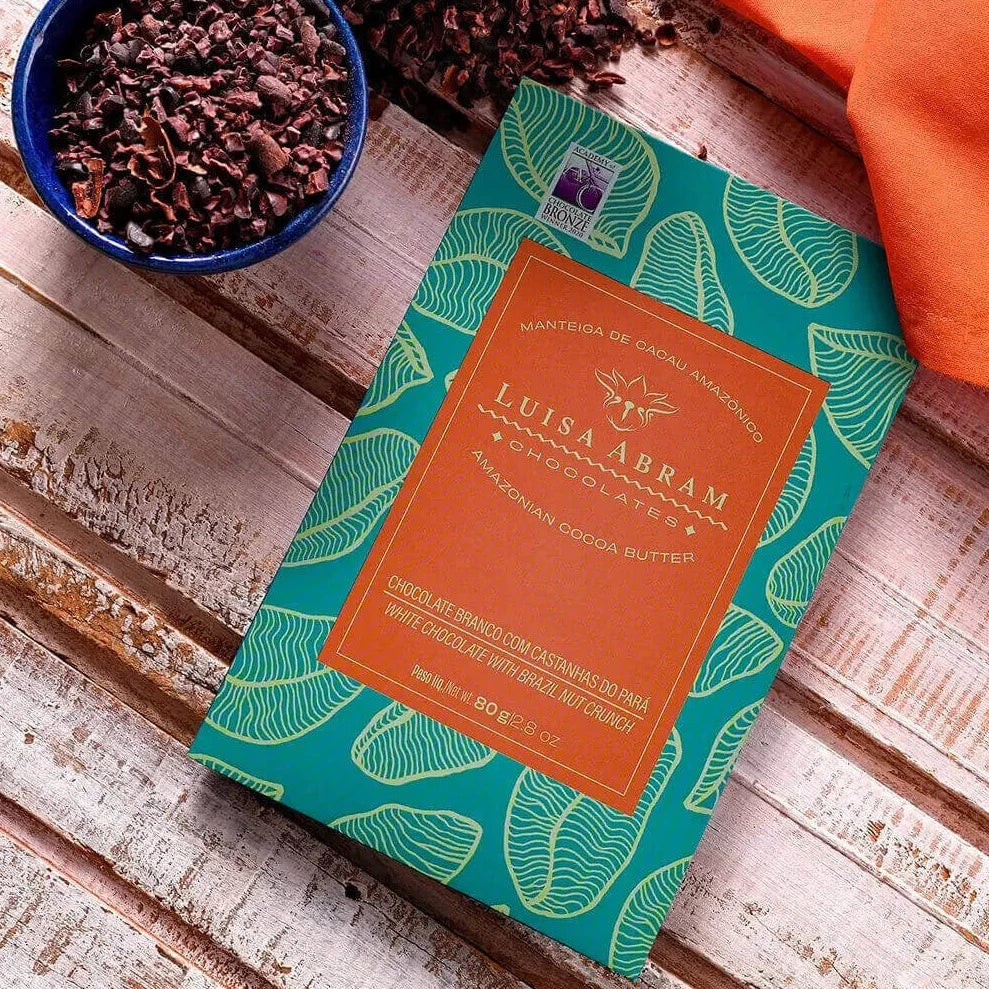 Chocolate Branco com Castanhas do Brasil
