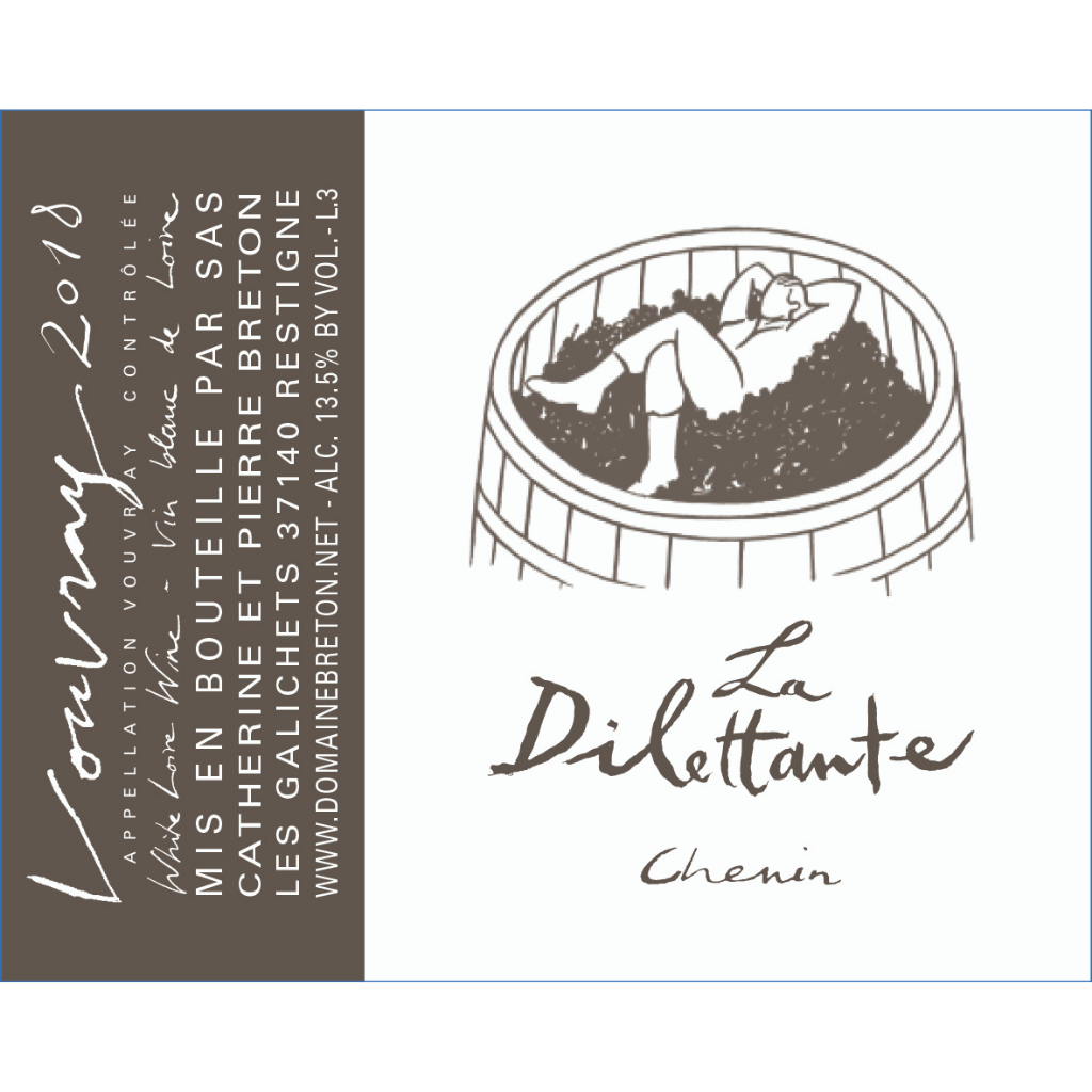 Domaine catherine et pierre breton la dilettante 2020 vinho branco loire chenin blanc