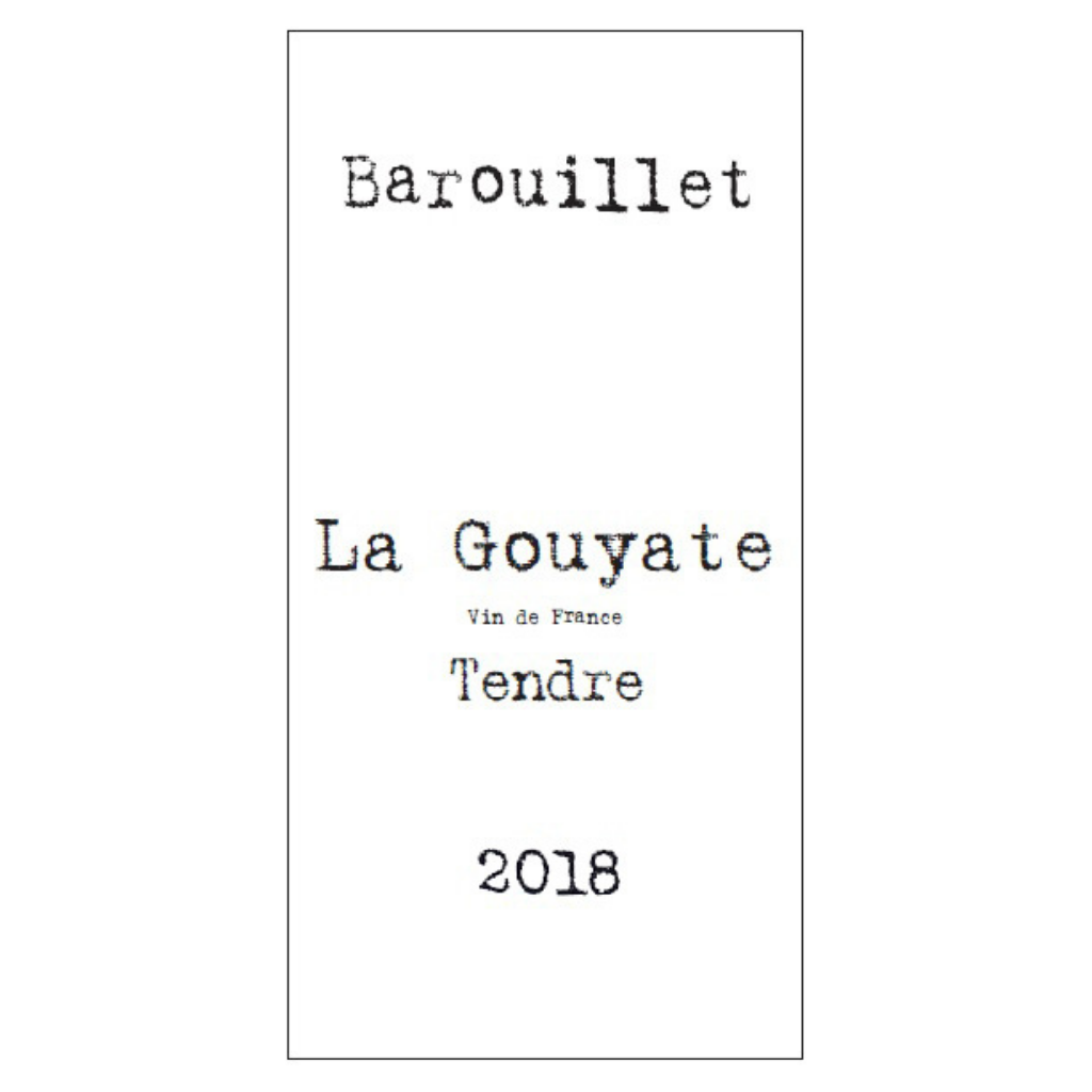 La Gouyate, 2018 - Vinho branco doce - Rótulo de garrafa de vinho da França da região Sud-Ouest