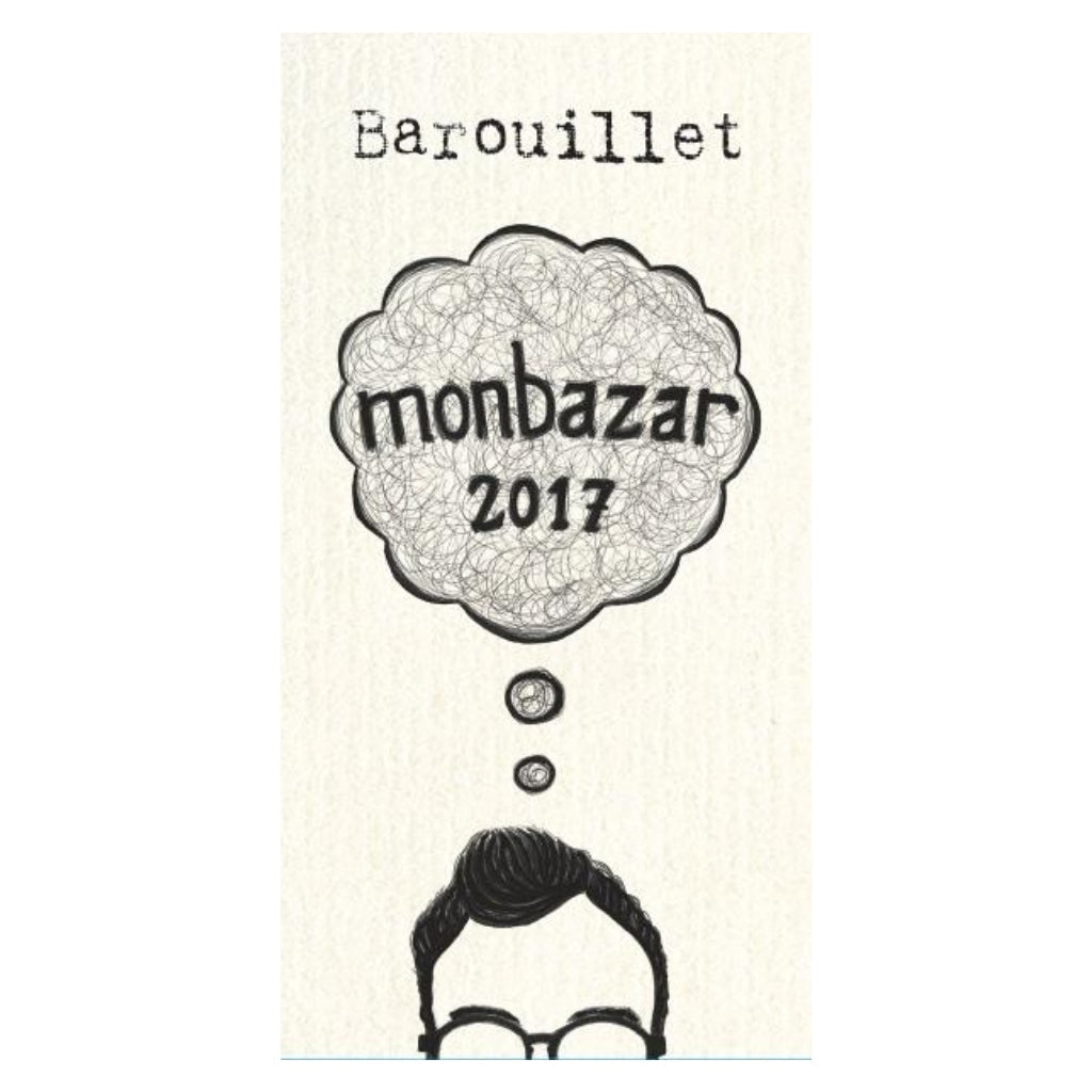 Monbazar, 2017 - Vinho branco liquoroso - Rótulo de garrafa de vinho da França da região Sud-Ouest